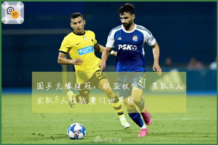 国乒无缘桂冠，双亚收官，男队6人女队5人征战澳门世界杯